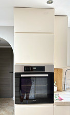 Modern Gloss White 8pc Kitchen Units Set w/ Worktop, Wall & Base, Drawers