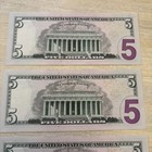 $5 Bills - 4 Uncirculated Five Dollar Bills In Sequential Order — photo 5