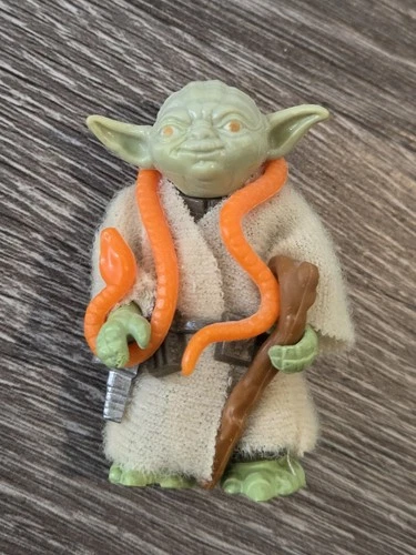 Vintage Star Wars Yoda W/ Orange Snake Complete 1980 Kenner Nice!!