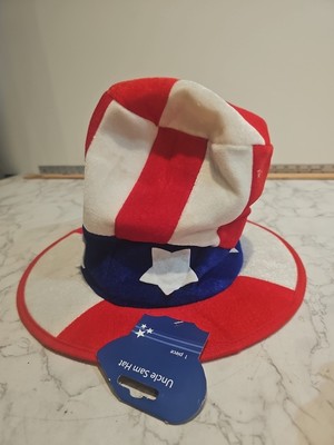 NWT Klein International Patriotic Stove Pipe Uncle Sam  Costume Top Hat 