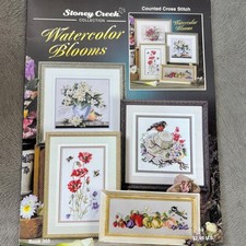 Watercolor Blooms Counted Cross Stitch Charts Stoney Creek New 5 Designs