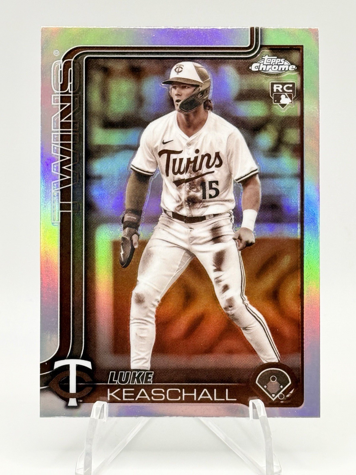 LUKE KEASCHALL 2025 Topps Chrome Update Sepia Refractor ROOKIE SP RC #USC106