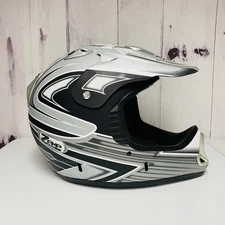 Zamp FC-2 MX Motocross Helmet Size XL Black Silver Grey