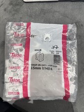 Image of Talon Snap In Open Pipe Clip 15mm White, Pack Of 77