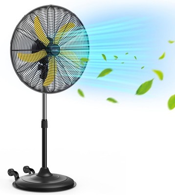 CCGIRU 5300 CFM 20'' High Velocity Oscillating Pedestal Fan, 3-Speed Professiona