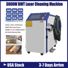 3000W Handhel Fiber Laser Cleaning Machine For Rust Oil Remove Double Wobble