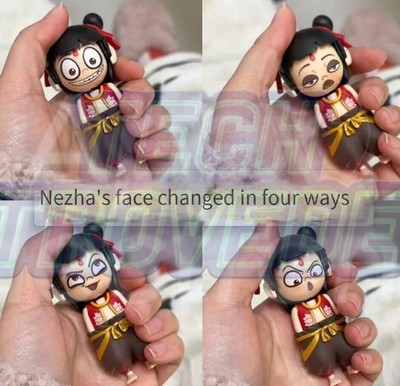 New Ne Zha 2 Anime Nezha pendants doll Figure Emoticon Face changing Model Toys