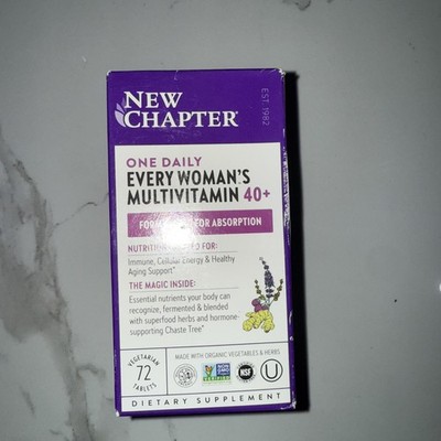New Chapter Every Woman's Multivitamin 40+, One Daily (72 Veg Tablets) Exp 7/26
