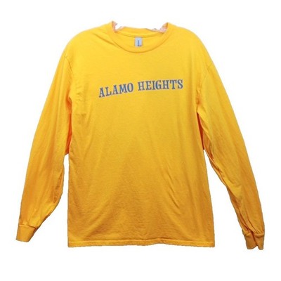 Let's Rodeo Mules/ Alamo Heights T-shirt Men's Med Long Sleeve Cotton