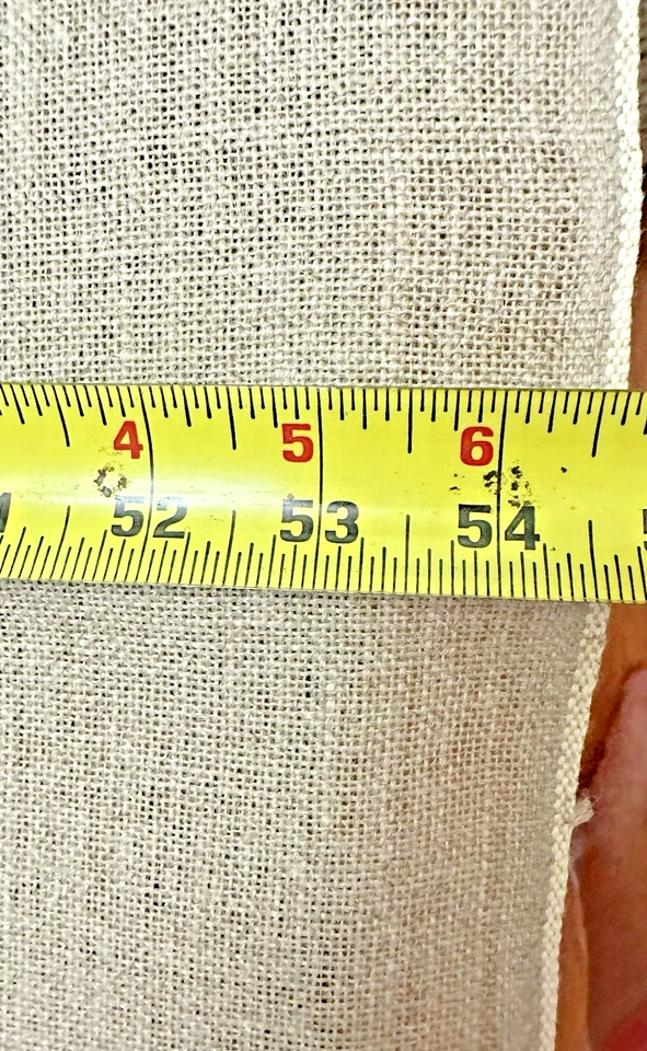 20 count MOCHA BROWN linen  54.5  X 17.5 " cross stitch fabric - Image 4 of 4