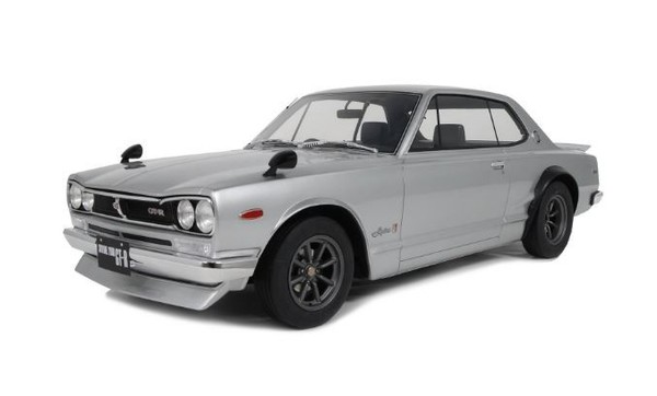 Ottomobile, Nissan Skyline 2000 GT-R 1971 Silver, 1/12, G094-image