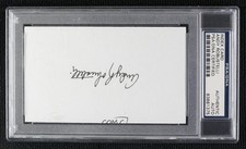 PSA/DNA Authenticated Andy Robustelli Certified Authentic Auto Auto HOF 6fs