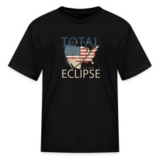 Path Total Solar Eclipse April 2024 Kid's T-Shirt