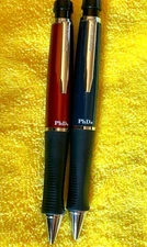 Paper Mate PhD Pencils(2), .5mm Rare Cherry Red & .7mm Midnight Blue