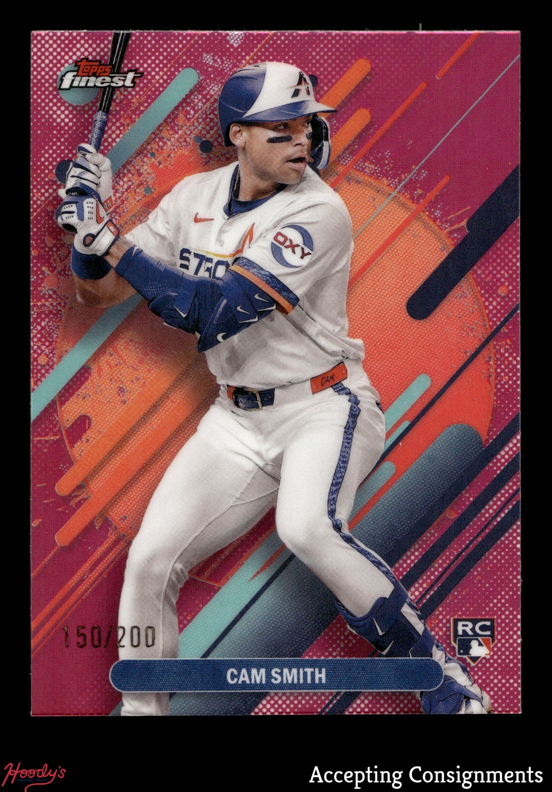 2025 Finest Magenta Refractors #223 Cam Smith RC ROOKIE RARE ASTROS 150/200