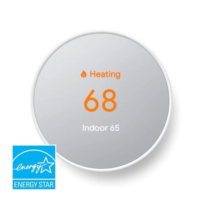 Google Nest - Smart WIFI Thermostat - Model: G4CVZ - SNOW - White || BRAND NEW - Image 3 of 4