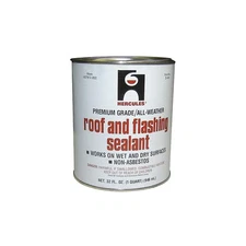 HERCULES 25405 Roof Flashing Sealant,Black,1 Qt 4FRT8