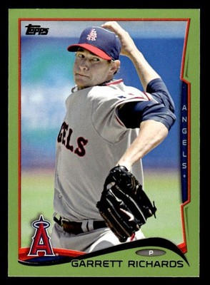 Garrett Richards 2014 Topps Green #306 Los Angeles Angels ESE