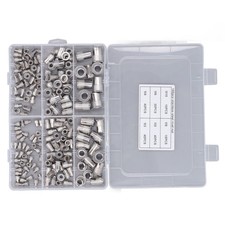 180 Pcs Rivet Nut Kit M3 M4 M5 M6 M8 M10 304 Stainless Steel Threaded Rivetnut