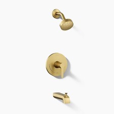 Kohler Pitch Bath/Shower Trim Kit TS97074-4G-2MB Vibrant Moderne Brass