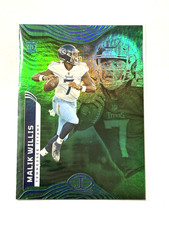 2022 Panini illusions Malik Willis Emerald Trophy Collection Rookie Card #97. rookie card picture