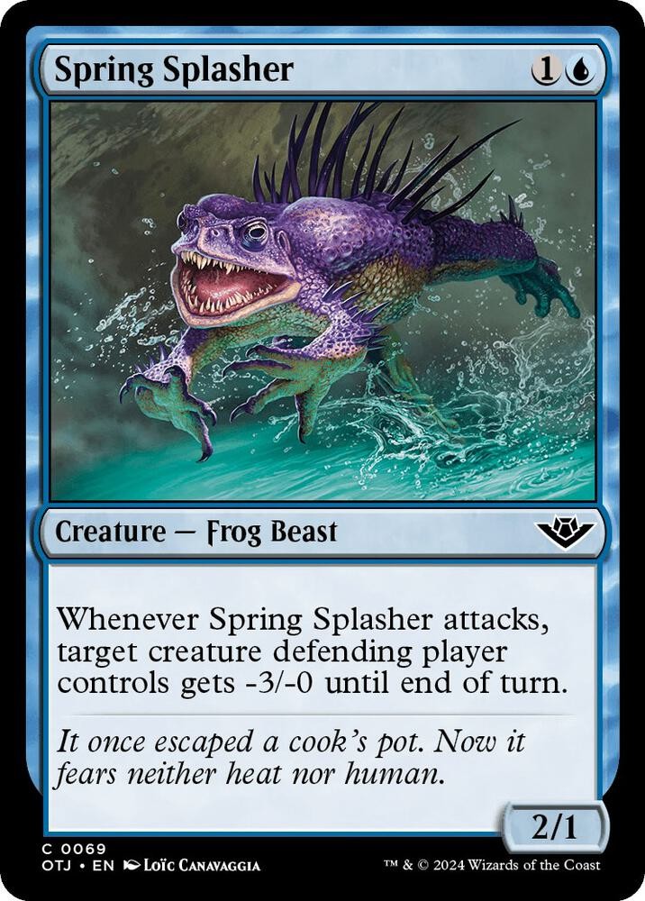 Spring Splasher 69 Outlaws of Thunder Junction Magic: The Gathering Foil NM