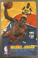 RARE - Michael Jordan: Come Fly With Me 1989 CBS Fox Video Promo Card