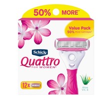 Schick Quattro Womens Razor Blade Refills, 1 Count (Pack of 12), Multicolor  3.16 per gallon