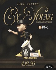 PRESALE  Paul Skenes CY Young Bobblehead Pittsburgh Pirates 4/18/26