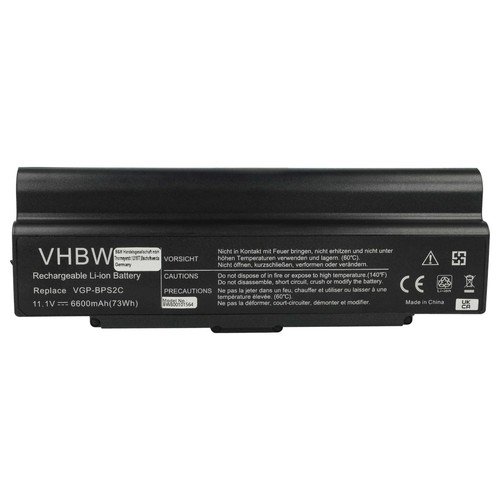 Batteria per Sony Vaio VGN-S3XP VGN-S3HP VGN-S430P/S VGN-S38TP 6600mAh 11,1V - Foto 3 di 9