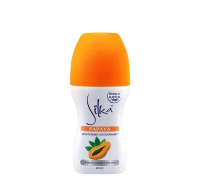 Silka Papaya Roll On Deodorant 40ml - Skin Lightening & Brightening - Neu