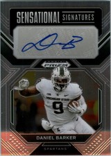2023 Panini Prizm Draft Picks Sensational Signatures #55 Daniel Barker Auto FB