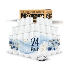 Hogg 20 oz Sublimation Tumblers Holographic (24 Units) - Shimmer Coating, Sub...