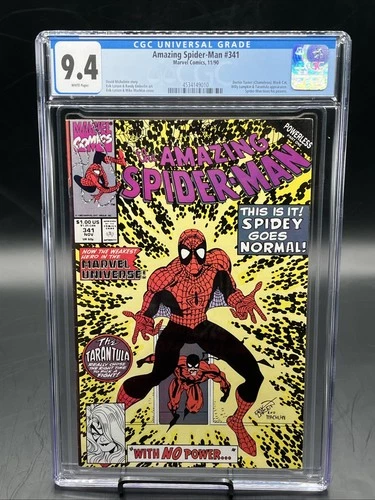 Amazing Spider-Man #341 (Marvel Comics November 1990) CGC Graded 9.4 Wht Pgs