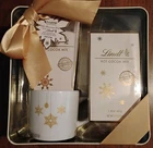 Lindt Hot Cocoa Mix And Mug Tin Gift Set Brand New