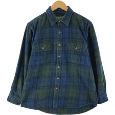 Used Field and Stream long-sleeved flannel check shirt size L men's