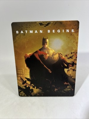 Batman Begins (Blu-ray Disc, 2012, Steelbook) W/Protector #ML