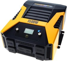 1500W Car Power Inverter with 3000W Surge, 4x110V A/C, USB-C, LCD