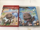 Little Big Planet 1 and 2 (Playstation 3, PS3) Complete CIB Lot Of 2 Games
