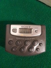 Sony Walkman SRF-M37V Portable AM/FM Weather TV Band Radio W Clip Tested Working
