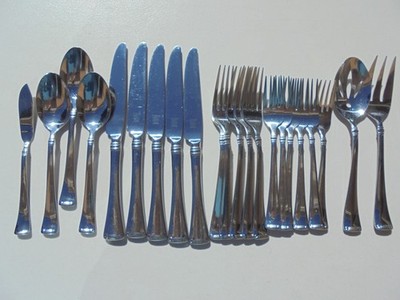 22 Pcs Zwilling J A Henckels Angelico Stainless Flatware Knives Forks Spoons 