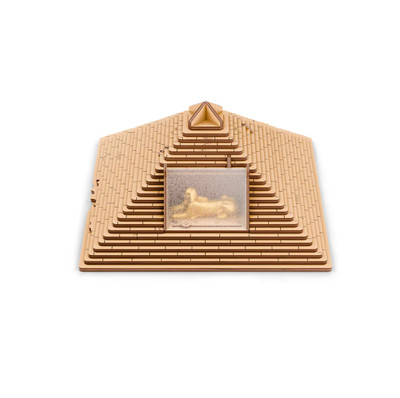 Wooden Mechanical Pyramid Puzzle Box Escape Room Clue Brain Game Gift