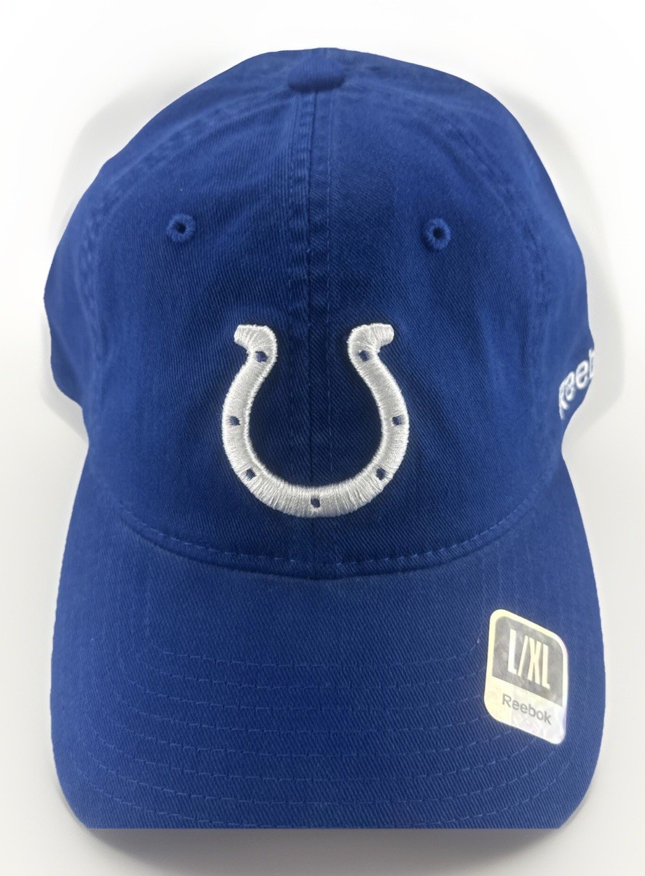 Reebok Nfl Team Apparel Indianapolis Colts L/Xl Fitted Hat