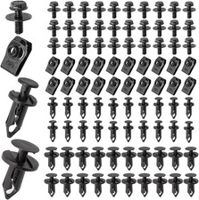 90PCS Car Engine Under Cover Splash Shield Guard Body Bolts, Vehicle Bumper Line