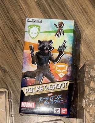 SH Figuarts Rocket Raccoon Baby Groot Guardians Of The Galaxy remix Infinity
