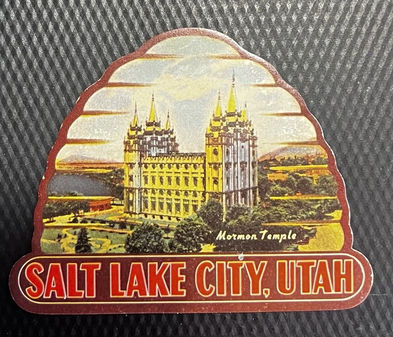 Vintage Paper Promotional Of Salt Lake City And Mormon Temple, Utah ￼