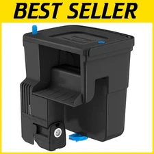 Premium 35 Gallon Fish Tank Filter with Surface Skimmer - Tidal Power Black
