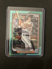 2024 Bowman Chrome - Heston Kjerstad #9 Aqua Mojo Refractor 046/125 (RC)