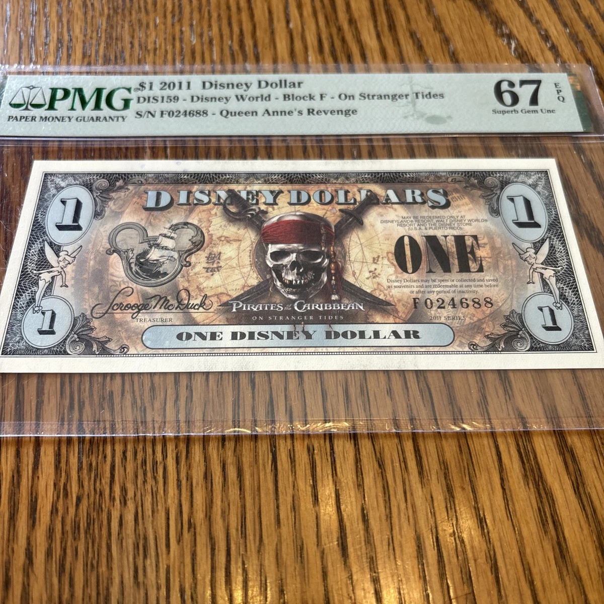 Pirates of the Caribbean Disney Dollars (1968-Now) for sale | eBay