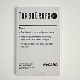 Air Zonk Game For TurboGrafx 16 - HuCard Card Only - Tested and Works Great